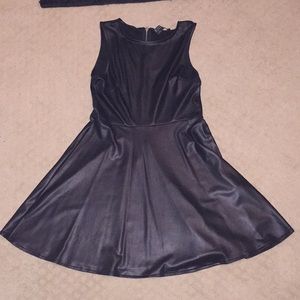 Black pleather dress